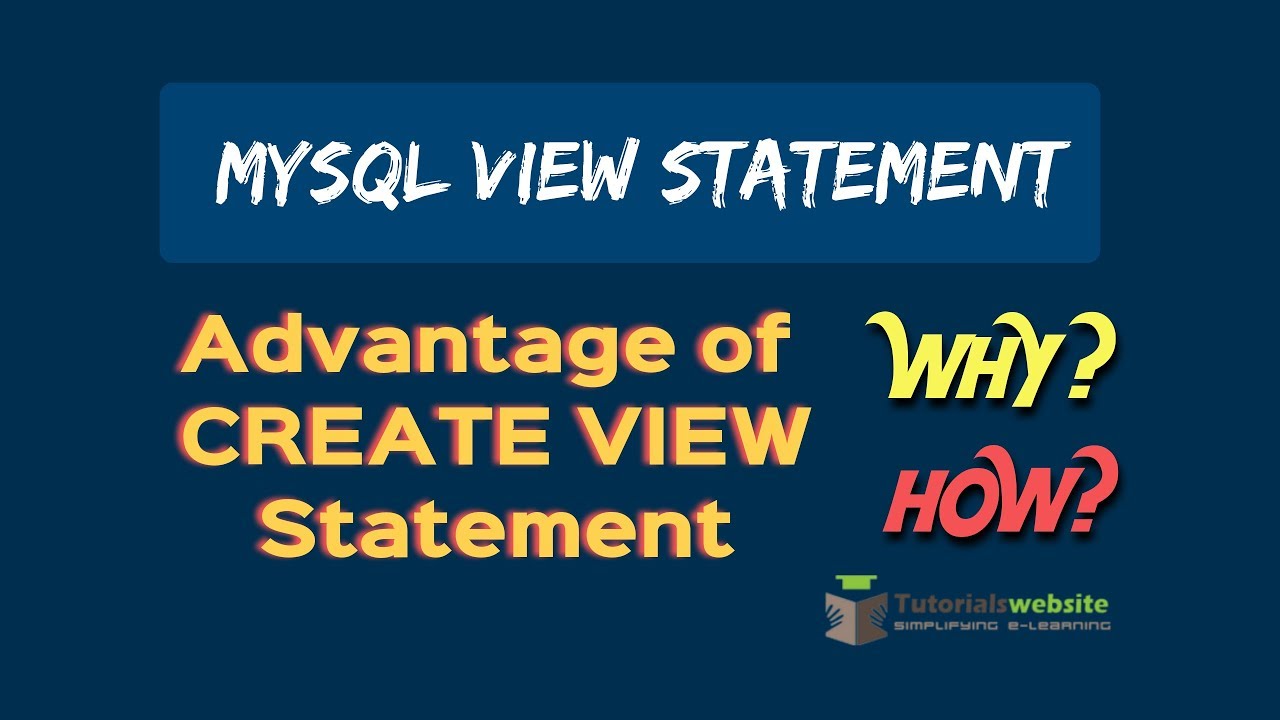 mysql create view designer