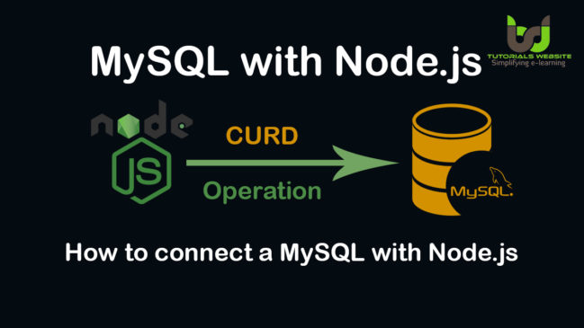 How To Connect A MySQL Database With Node.js - Tutorialswebsite