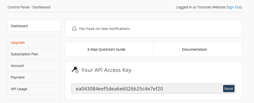 Mediastack API access key tutorialswebsite