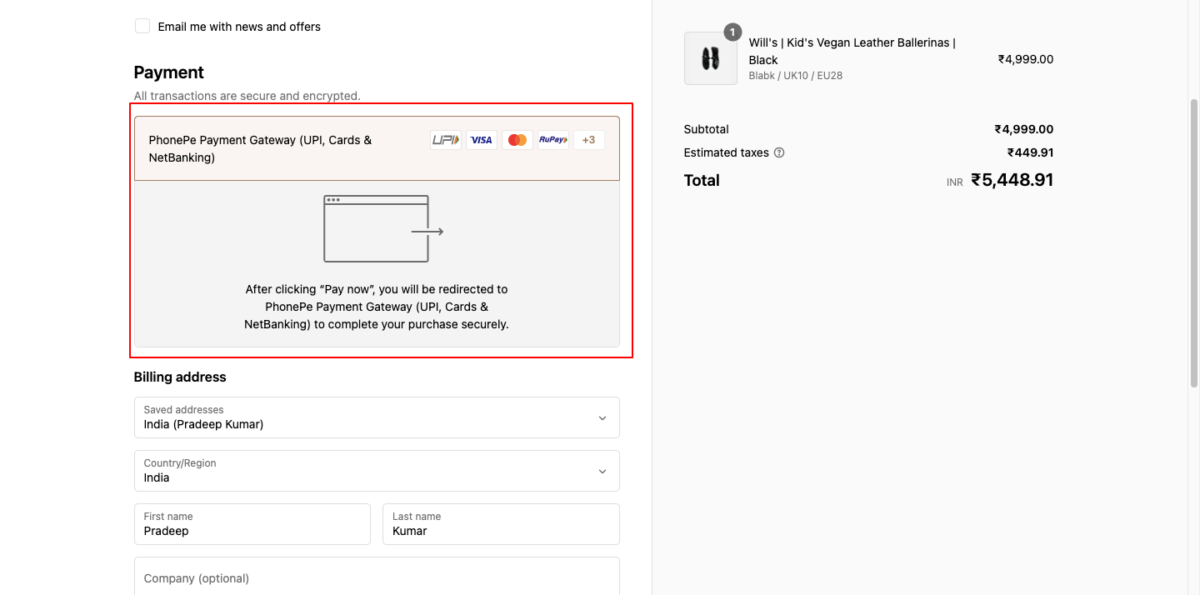 Shopify payment options