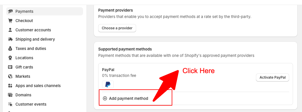 add payment method