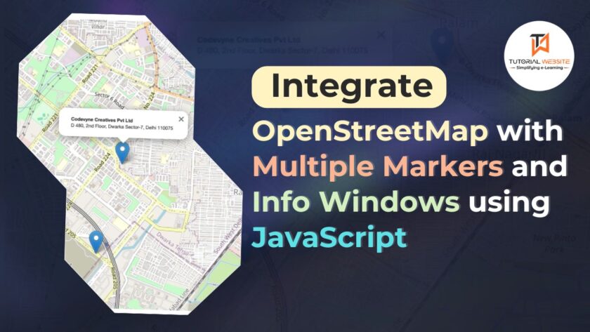 OpenStreetMap with multiple markers and info windows using JavaScript