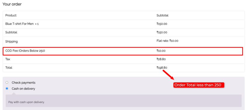 Adding Additional Fees Based on Payment Method and Cart Total