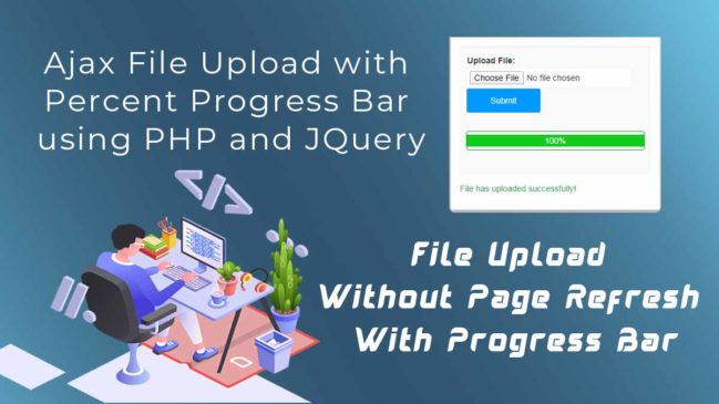 file upload ajax php with progress bar